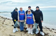 Представители Евпаторийской организации Русской общины Крыма приняли участие в экологическом субботнике